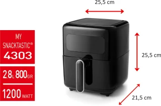 FRITEL SnackTastic ST4303 Airfryer 2,8L Zwart