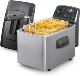 Friteuse 3 liter zilver antraciet