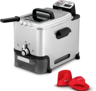 Friteuse 35 liter zilverkleurig