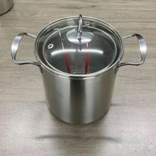 Friteuse Keukenpan met mand 3,5 L RVS