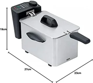 Friteuse roestvrij staal compact frituurapparaat