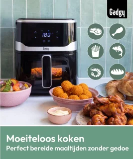 Gadgy Airfryer 5L Digitale Heteluchtfriteuse