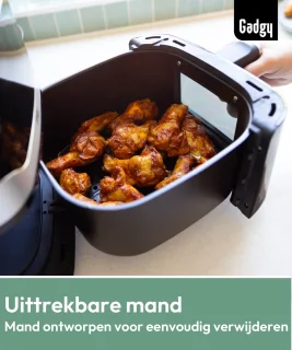 Gadgy Airfryer 5L Digitale Heteluchtfriteuse