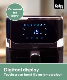 Gadgy Airfryer 5L Digitale Heteluchtfriteuse