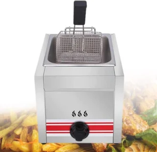 Gasfriteuse tafelmodel 10 liter zilver