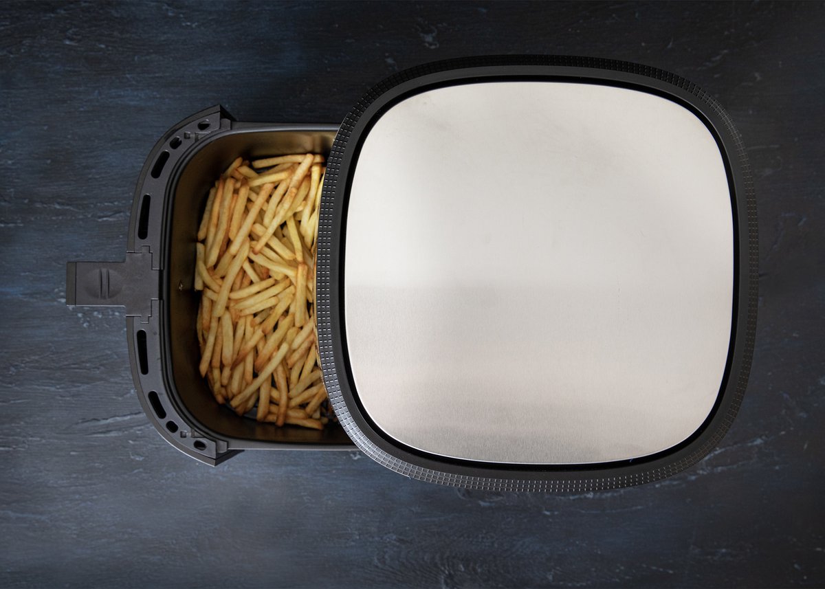 Gastronoma Airfryer 8L RVS/Zwart 18290007