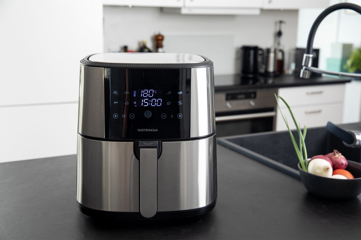 Gastronoma Airfryer 8L RVS/Zwart 18290007