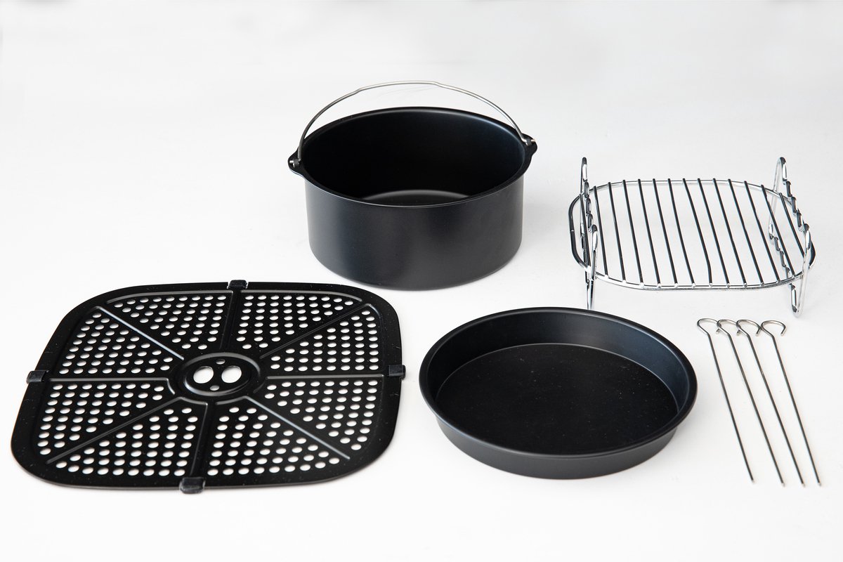 Gastronoma Airfryer 8L RVS/Zwart 18290007