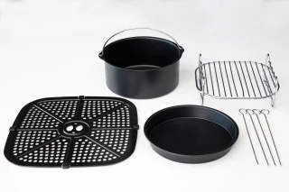 Gastronoma Airfryer 8L RVS/Zwart 18290007