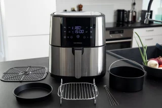 Gastronoma Airfryer 8L RVS/Zwart 18290007
