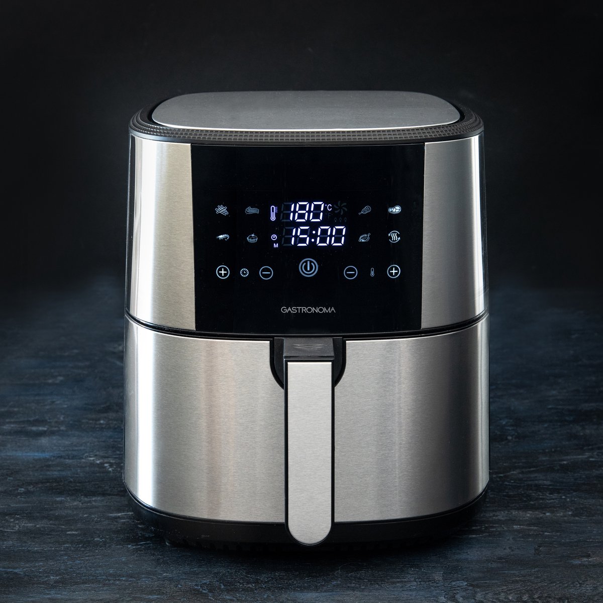 Gastronoma Airfryer 8L RVS/Zwart 18290007