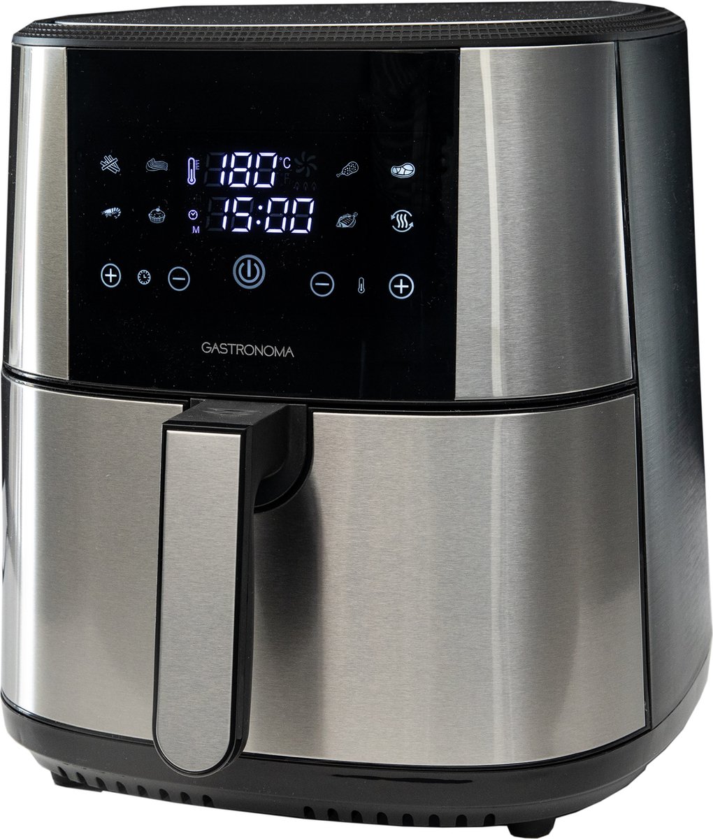 Gastronoma Airfryer 8L RVS/Zwart 18290007