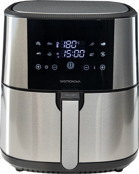 Gastronoma Airfryer 8L RVS/Zwart 18290007
