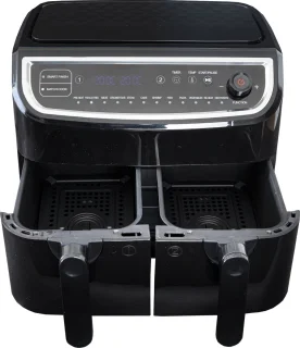 Gastronoma Dubbele Heteluchtfriteuse XL 9L 2400W Zwart
