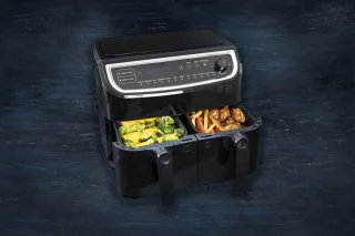 Gastronoma Dubbele Heteluchtfriteuse XL 9L 2400W Zwart