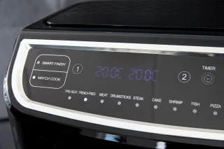 Gastronoma Dubbele Heteluchtfriteuse XL 9L 2400W Zwart