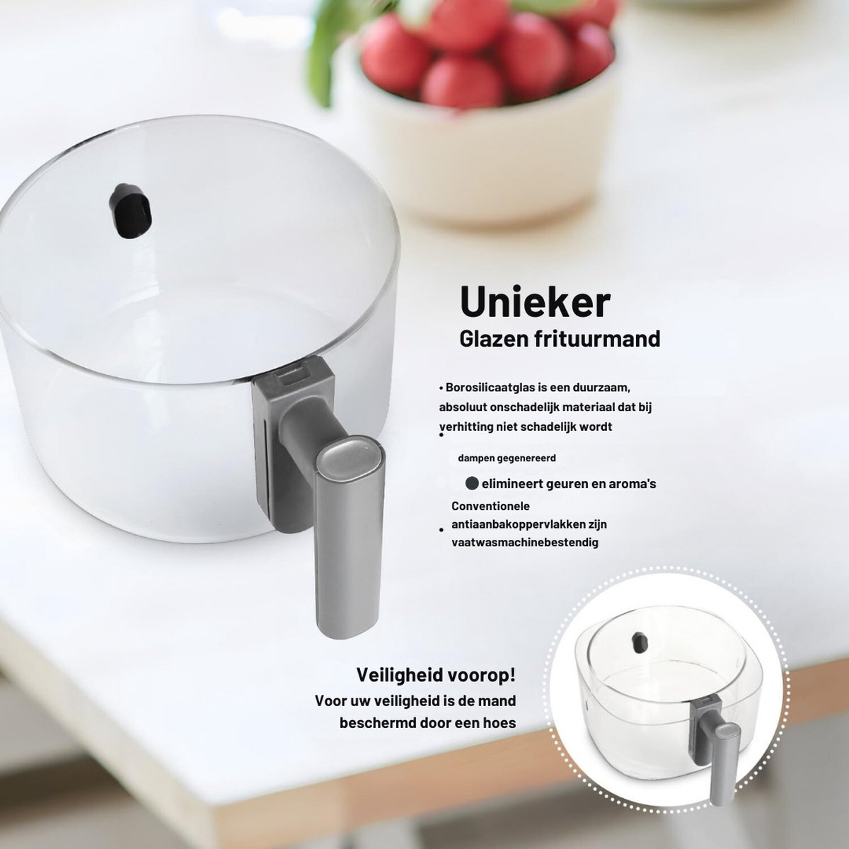 Wat vinden we goed aan de Glass&Grill Airfryer 3-in-1 5500BG 5,5L