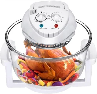 Glazen Airfryer oven 12 liter wit