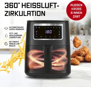 GOURMETmaxx 4L Airfryer heteluchtfriteuse