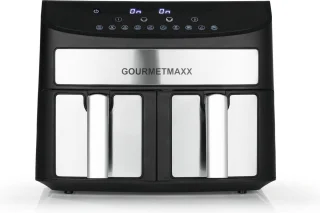 GOURMETmaxx Dubbelkamer Airfryer 2x 3,5L RVS