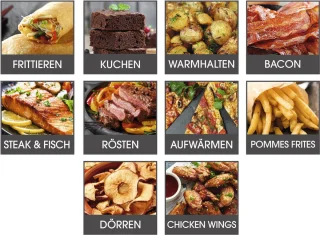 GOURMETmaxx Dubbelkamer Airfryer 2x 3,5L RVS