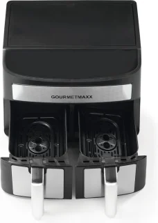 GOURMETmaxx Dubbelkamer Airfryer 2x 3,5L RVS
