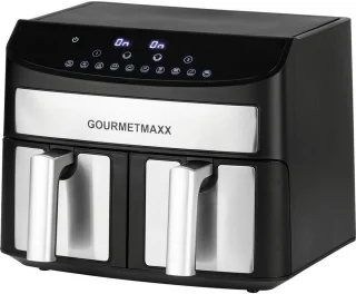 GOURMETmaxx Dubbelkamer Airfryer 2x 3,5L RVS