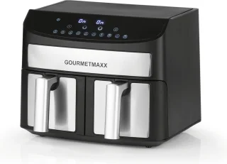 GOURMETmaxx Dubbelkamer Airfryer 2x 3,5L RVS