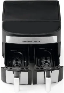 GOURMETmaxx Dubbelkamer Airfryer 2x 3,5L RVS