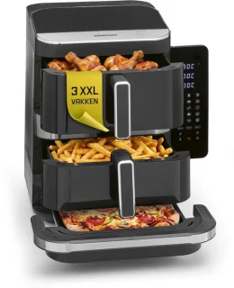 Gourmetmaxx FryUp3 verticale heteluchtfriteuse 3 kamers