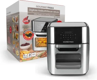 Gourmetmaxx Heteluchtfriteuse 12L Digitaal RVS XXL 1800W