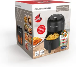 GOURMETmaxx heteluchtfriteuse 2,3L zwart