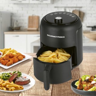 GOURMETmaxx heteluchtfriteuse 2,3L zwart