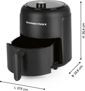 GOURMETmaxx heteluchtfriteuse 2,3L zwart