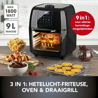 Gourmetmaxx Heteluchtfriteuse 9-in-1