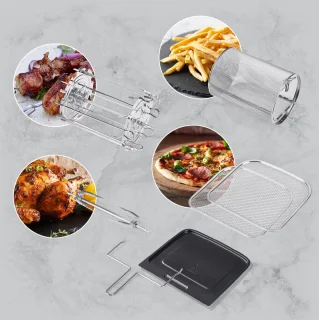 GOURMETmaxx Heteluchtoven 12L Zwart