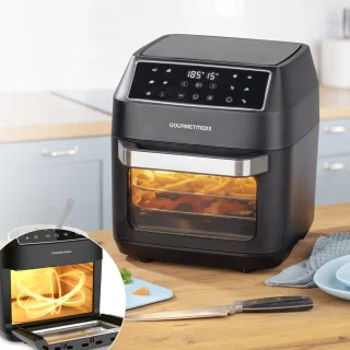 GOURMETmaxx Heteluchtoven 12L Zwart