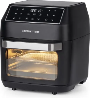 GOURMETmaxx Heteluchtoven 12L Zwart