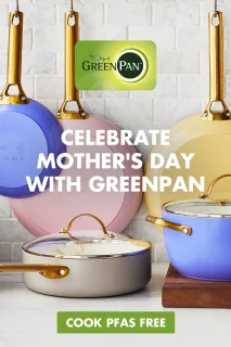 GreenPan Airfryer XXL 7.2L Pine Green + Sandra Bekkari Kookboek