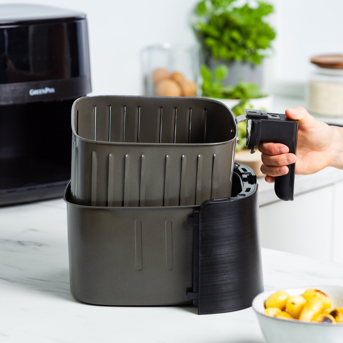 Greenpan Airfryer XXL Bistro 7,2L + Sandra Bekkari Kookboek