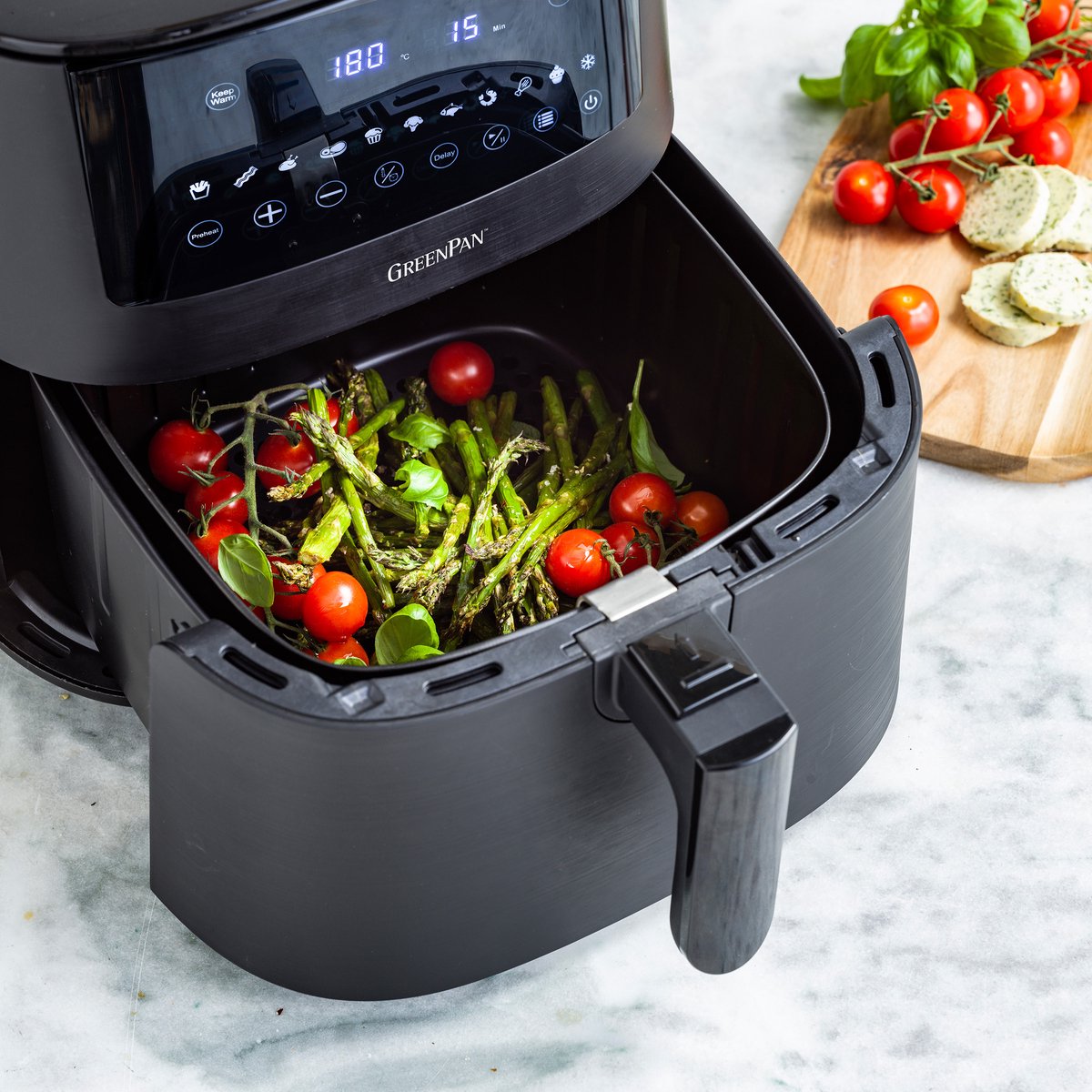 Greenpan Airfryer XXL Bistro 7,2L + Sandra Bekkari Kookboek