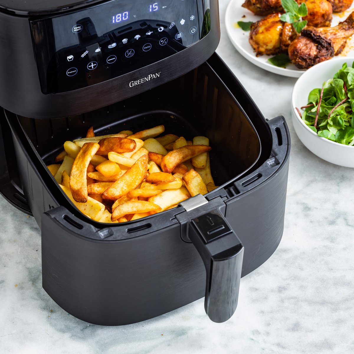 Greenpan Airfryer XXL Bistro 7,2L + Sandra Bekkari Kookboek
