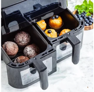GreenPan Bistro Dual Zone Airfryer + 9-delige bakset