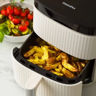 GreenPan Silhouette Air Fryer XL Cream