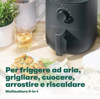 Handmatige heteluchtfriteuse – Matte Zwart
