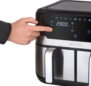 Heinrich HFR 8214 Dubbele Airfryer 2x4.5L