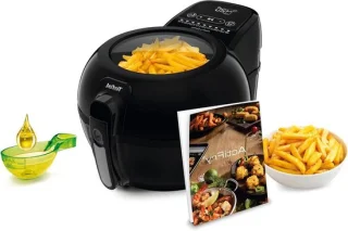 Hete lucht friteuse 1.2 kg zwart