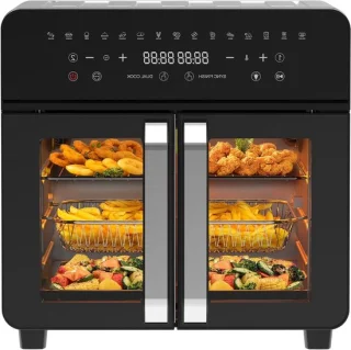 Hete lucht oven - dubbele kamer - 23 liter