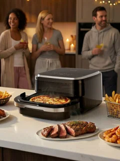 Heteluchtfriteuse 11-in-1 2200 W 4,2 liter zwart