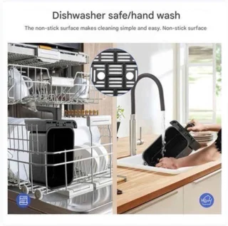 Heteluchtfriteuse 15L zwart